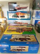 Six Corgi Classics diecast model vehicles Showmans Range Atkinson Open Pole Truck 27801,
