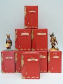 Royal Doulton Bunnykins figures including Merlin, King Athur, Gladiator, Homeguard, Pilot, Sailor,