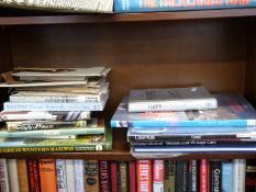 A small collection of railway related items and books,