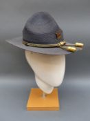 American police hats including New York, Indiana wide brimmed hat,