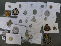 A collection of police badges relating to Malaysia, Singapore, Hong Kong, Thailand, Indonesia,