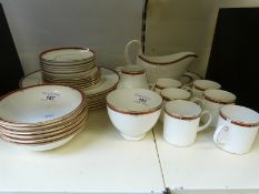 A six-place Wedgwood dinner and tea service in Colorado pattern