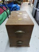Vintage fishing chest with boxed Harry Powell flies,