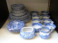 Copeland Spode Italian pattern dinner and tea ware,