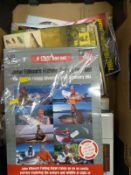 Dinsmore rod rest in carry bag together with holdalls and fishing books