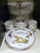Royal Worcester Evesham pattern tureens and tableware