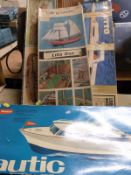 Two Billing Boats model kits comprising Oseberg and Lilla Dan,