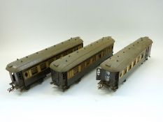 A set of three Hornby 0 gauge Pullman carriages 'Zenobia,