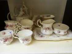 Royal Albert Lavender Rose pattern tea set