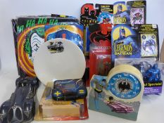 Seven Batman action figures, vehicles and sets,