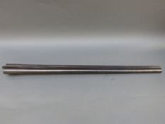 A pair of Hooton & Jones Liverpool 12 bore Damascus shotgun barrels named to the rib,