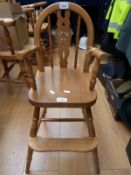 A beach child's/doll's high chair