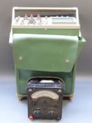 An oscilloscope and an Avo meter