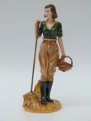Royal Doulton figure The Land Girl HN4361 with certificate and box (rare model with rubber