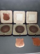 A collection of 1920's Cambridge University rowing medals awarded to Frank Douglas Griggs together