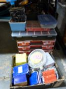 An exceptionally large quantity of fixings in carry cases and drawer units