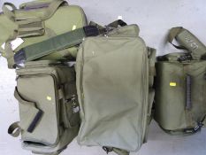 Four variously sized Vision fishing bags