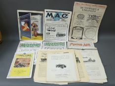 A quantity of vintage car magaines and literature to include Lafitte, The Schneider, Harvey Frost,