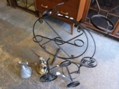 A quantity of fire tools etc to include Aga bread scoop, coal,