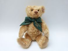 Steiff Original Club Edition 2008 420955 teddy bear, with gold mohair, button to ear,