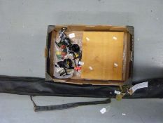 Fishing equipment including Mitchell 304, 306 and 410 reels, floats, accessories,