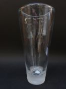 Vera Wang for Wedgwood glass vase in original box,