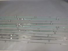 Six carp fishing rods including Ron Thomson Evo 2 carp & Flaven Enrapture NGT classic carp