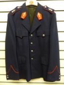 A Belgian police officer's tunic and hat