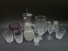 A quantity of glassware to include Dartington,