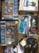 A quantity of fishing/camping lights,
