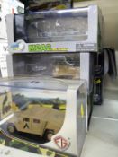 Ten Edison Giocattoli, Dragon Models, Dickie and other diecast model military vehicles,