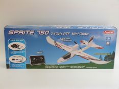 Sprite 750 remote control electric mini glider aeroplane in original box