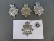 A collection of police badges relating to Southend-on-Sea Constabulary, Cambridge Borough,