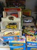 Boxed Matchbox Superfast No's 18, 34, 36, 41, new 1, 75, 20, approximately 24 boxed Lledo Days Gone,