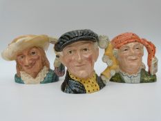 Three Royal Doulton character jugs Fortune Teller,