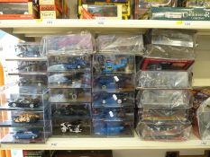 Eighty-four Eaglemoss model Batmobiles, all in original boxes with related magazines,