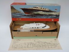 Victory Models Vosper Triple Screw Express Turbine Yacht with black hull,