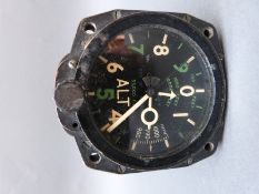 A Ministry marked altimeter marked 6A/3380 possibly ex Jet Provost