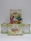 Royal Doulton Wind in the Willows figures, The Open Road/Dusty Highway x2,