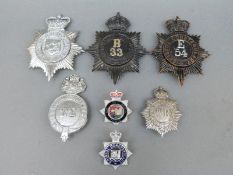 Police badges relating to Bristol Constabulary and Bristol Harbour Police