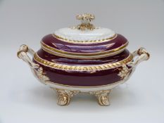 Worcester Chamberlain tureen and cover,
