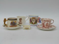 A small collection of commemorative ware, Victoria onwards,