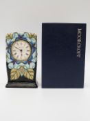 Moorcroft limited edition clock,