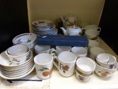 Approximately 50 pieces of Royal Worcester Evesham pattern dinner and tea ware