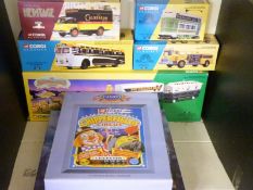 Seven Corgi Classics diecast model vehicles and vehicle sets including Aviation Archive AVRO