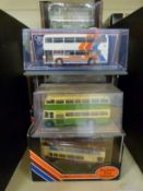 Twenty Exclusive First Editions (EFE) and Corgi Original Omnibus Company (OOC) diecast model buses