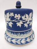 Jasperware stilton dish or cheese dome,