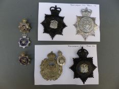 A collection of police badges relating to Birmingham City Police