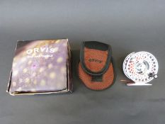 Orvis Access Mid-Arbor II fly reel in soft case