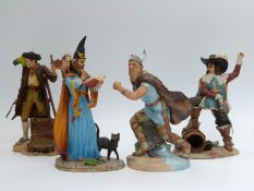 Royal Doulton Viking and three Royal Doulton resin figures